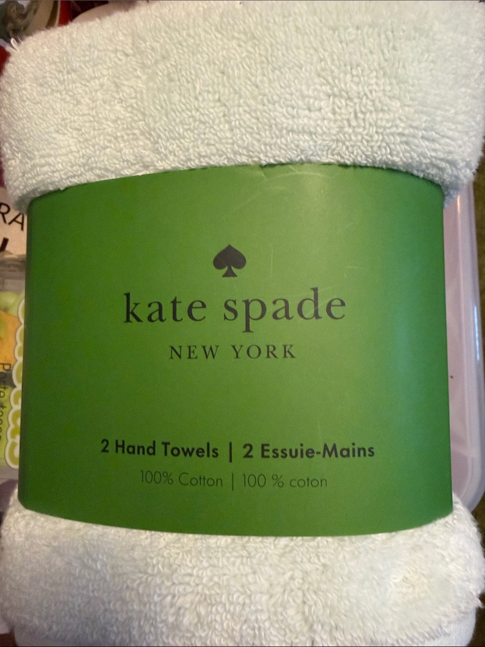 kate spade Light Blue Cotton Hand Towels - Set of 2